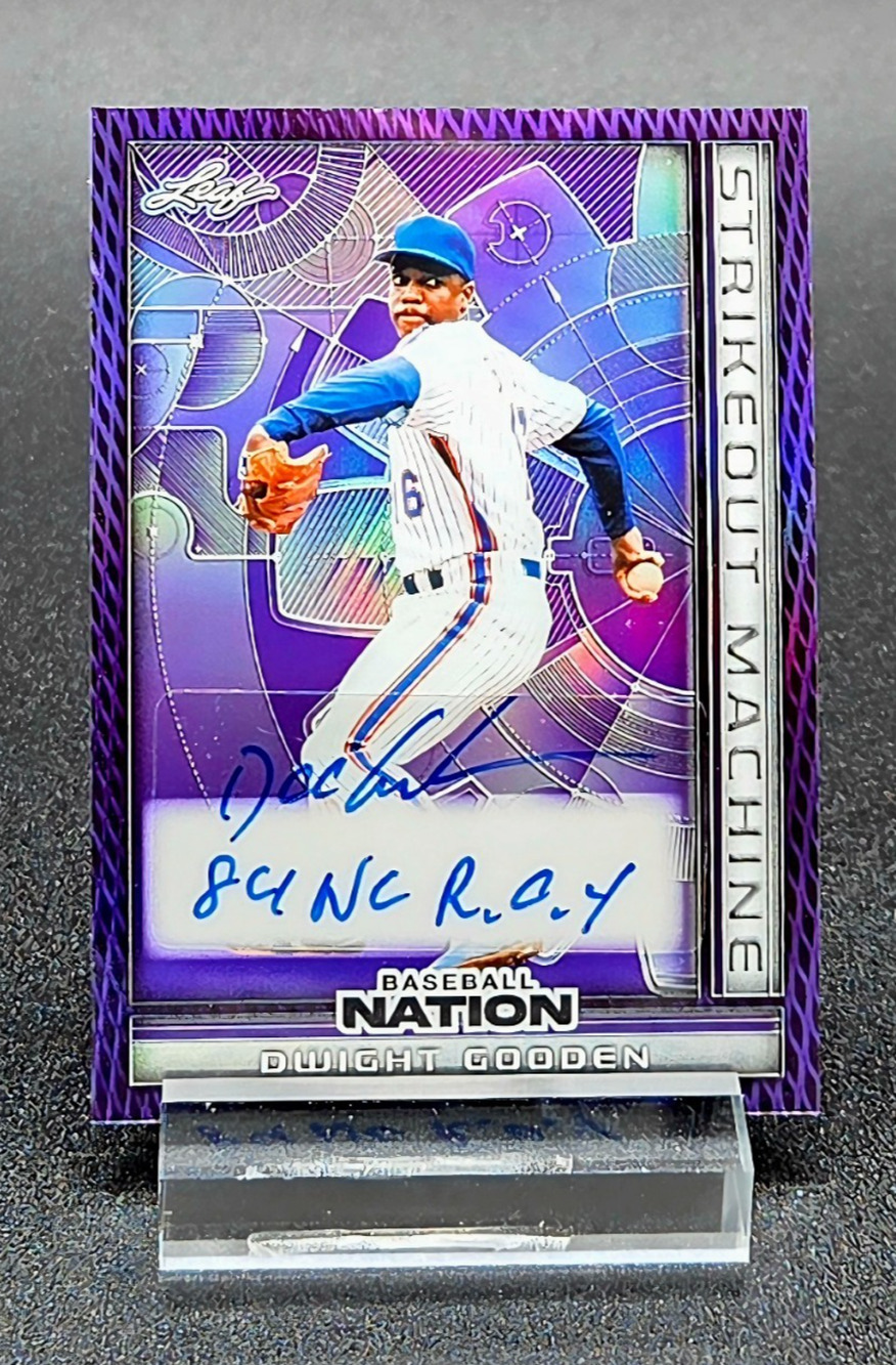 2025 Dwight Gooden 8/8 Strikeout Machine Auto RARE New York Mets HOF
